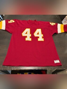 1980s MacGregor Sand-Knit Washington Redskins John Riggins NFL Jersey Size XL